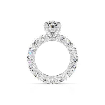 Scarlett Moissanite & Lab Grown Diamond Ring | White Gold | 4
