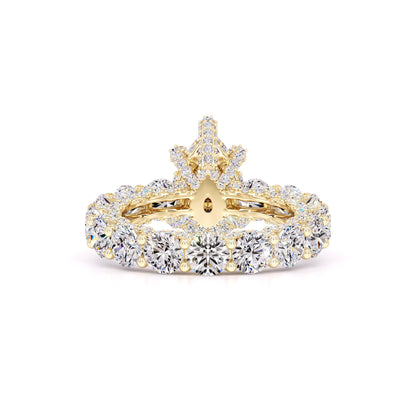 Scarlett Moissanite & Lab Grown Diamond Ring | Yellow Gold | 3