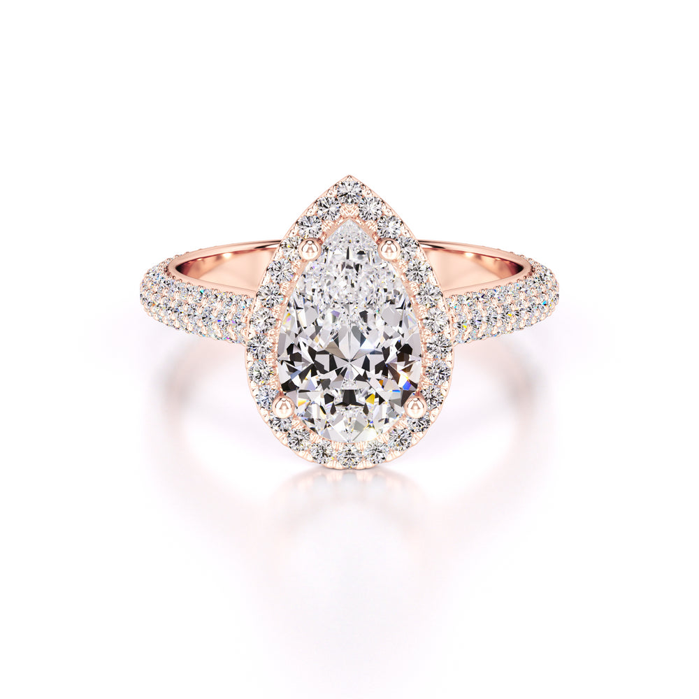 Megan Lab Grown Diamond Ring | Rose Gold | 1