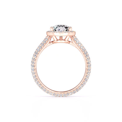 Megan Moissanite & Lab Grown Diamond Ring | Rose Gold | 4
