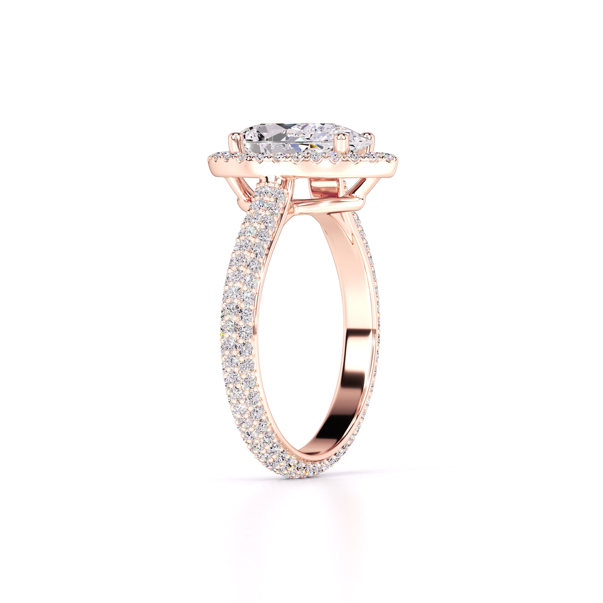 Megan Lab Grown Diamond Ring | Rose Gold | 3