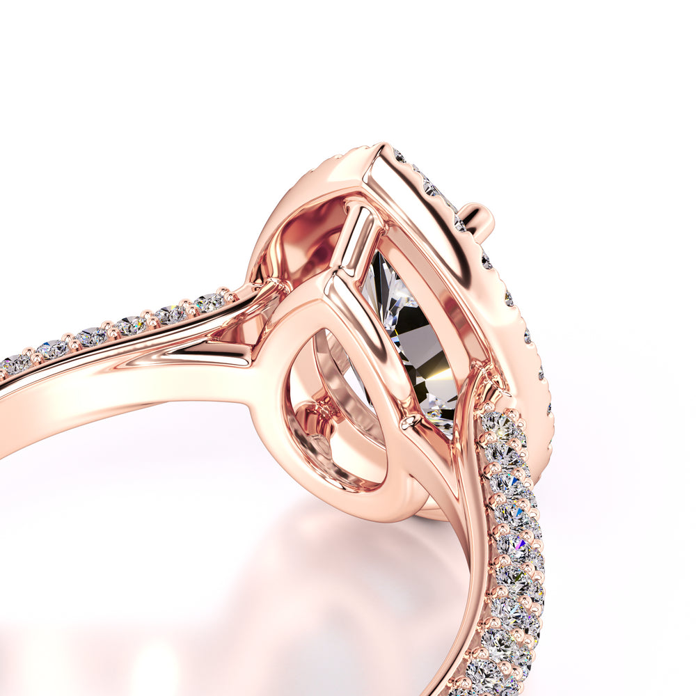 Megan Lab Grown Diamond Ring | Rose Gold | 2