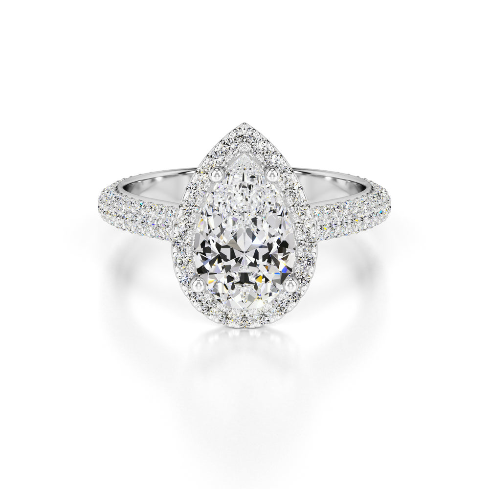Megan Lab Grown Diamond Ring | White Gold | 1