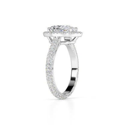 Megan Lab Grown Diamond Ring | White Gold | 3