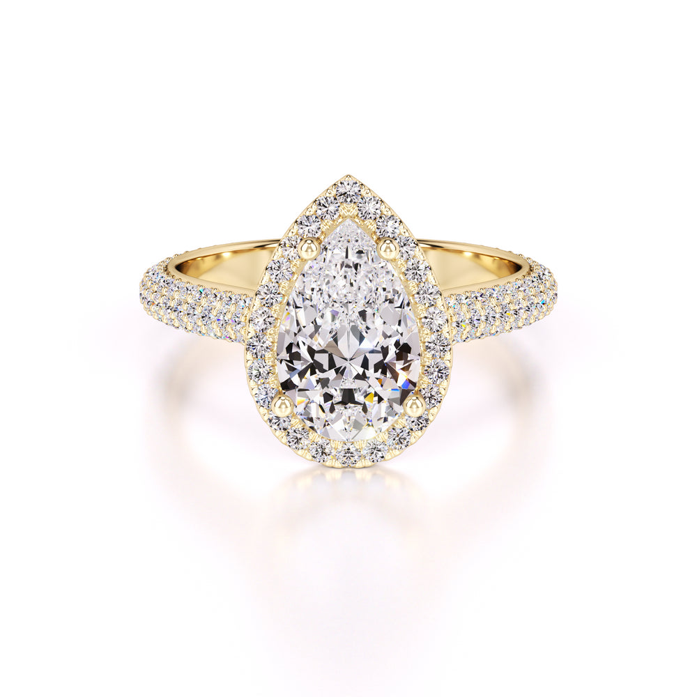 Megan Lab Grown Diamond Ring | Yellow Gold | 1