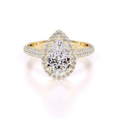 Megan Lab Grown Diamond Ring | Yellow Gold | 1