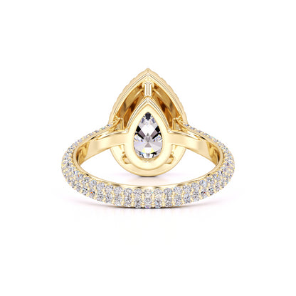 Megan Moissanite & Lab Grown Diamond Ring | Yellow Gold | 3