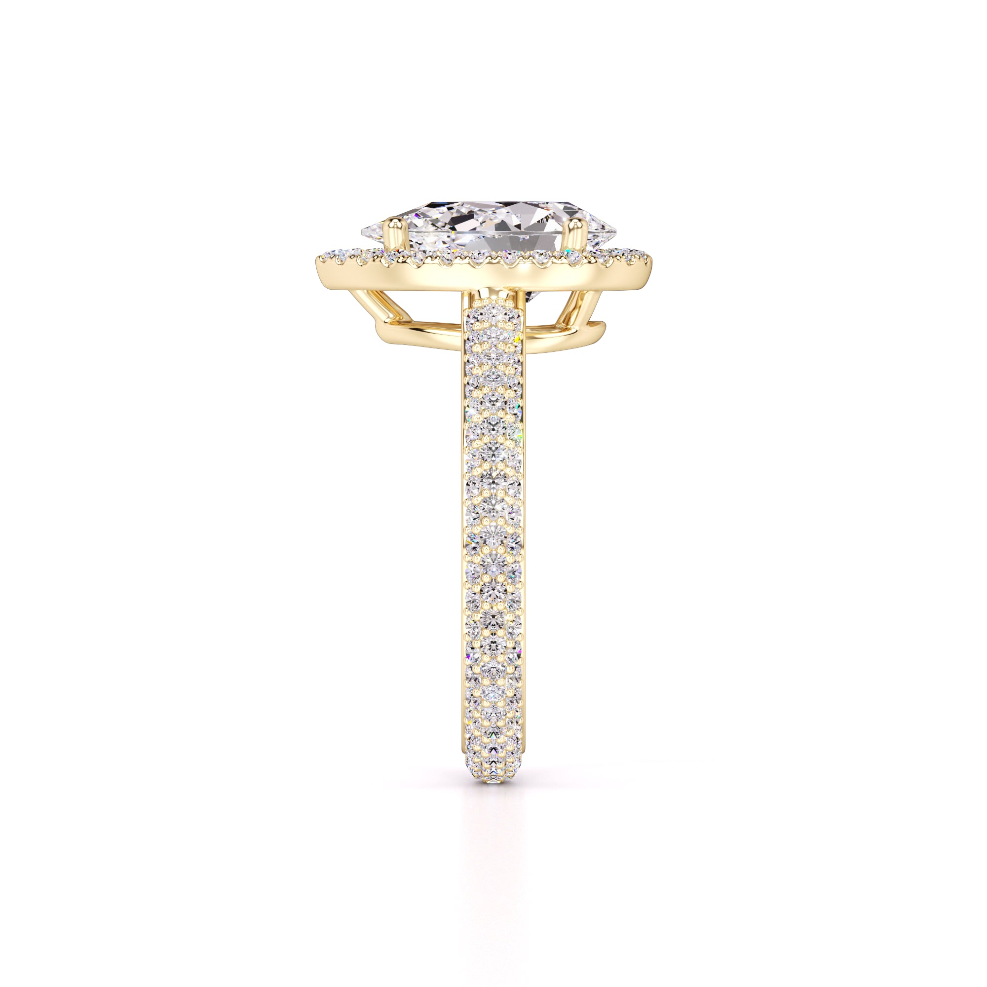 Megan Lab Grown Diamond Ring | Yellow Gold | 4