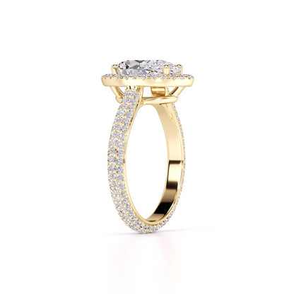 Megan Lab Grown Diamond Ring | Yellow Gold | 3
