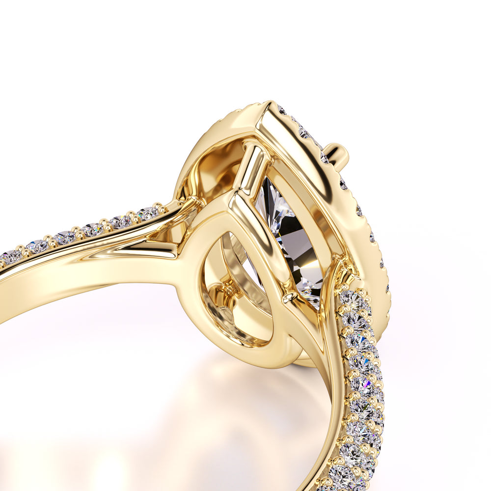 Megan Lab Grown Diamond Ring | Yellow Gold | 2