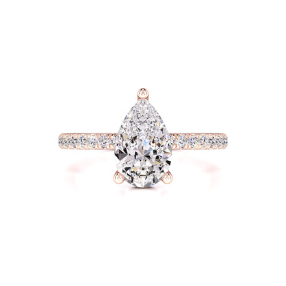Natalie Moissanite & Lab Grown Diamond Ring | Rose Gold | 1