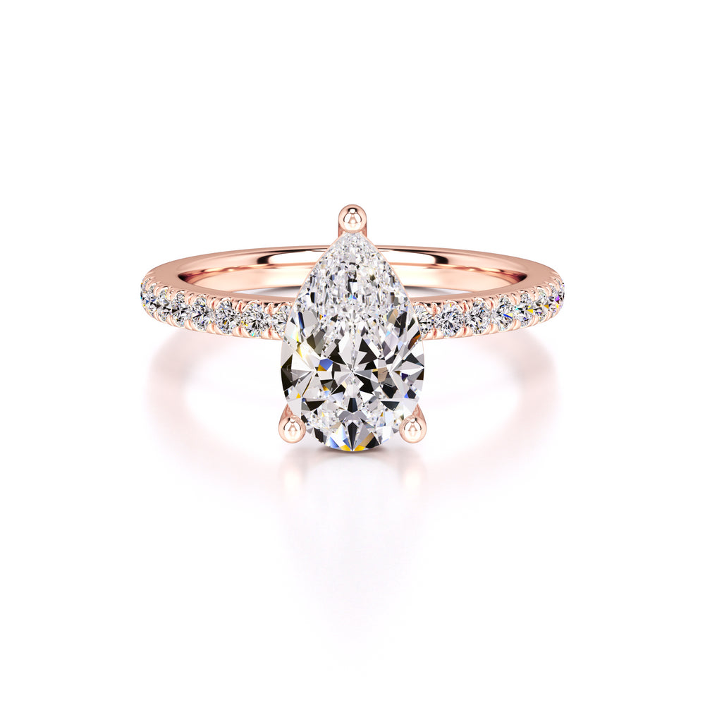 Natalie Lab Grown Diamond Ring | Rose Gold | 1