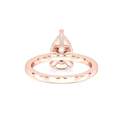 Natalie Moissanite & Lab Grown Diamond Ring | Rose Gold | 3