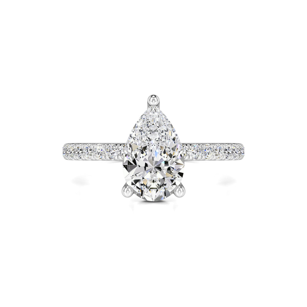 Natalie Moissanite & Lab Grown Diamond Ring | White Gold | 1