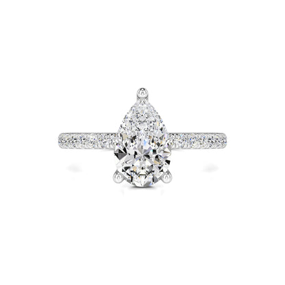 Natalie Moissanite & Lab Grown Diamond Ring | White Gold | 1