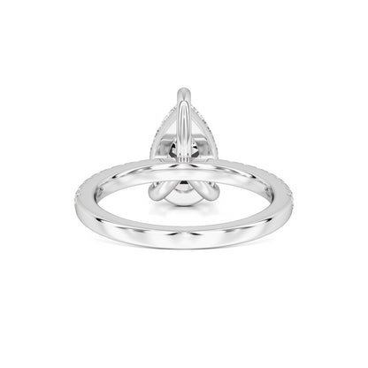 Natalie Moissanite & Lab Grown Diamond Ring | White Gold | 3