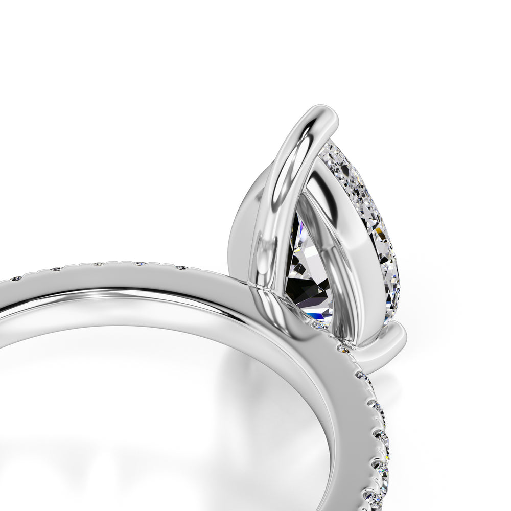 Natalie Moissanite & Lab Grown Diamond Ring | White Gold | 2