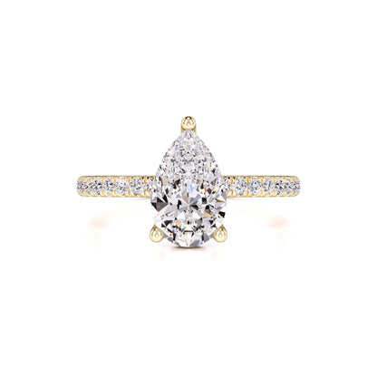 Natalie Moissanite & Lab Grown Diamond Ring | Yellow Gold | 1