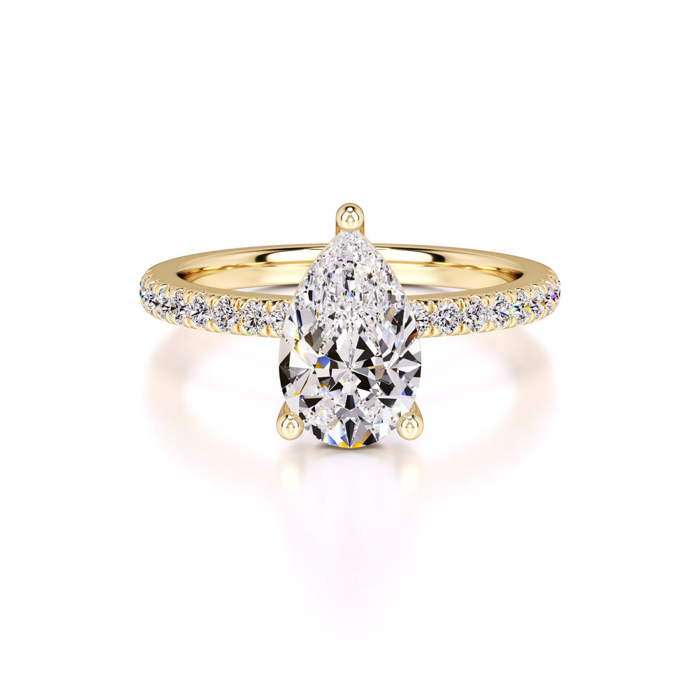 Natalie Lab Grown Diamond Ring | Yellow Gold | 1
