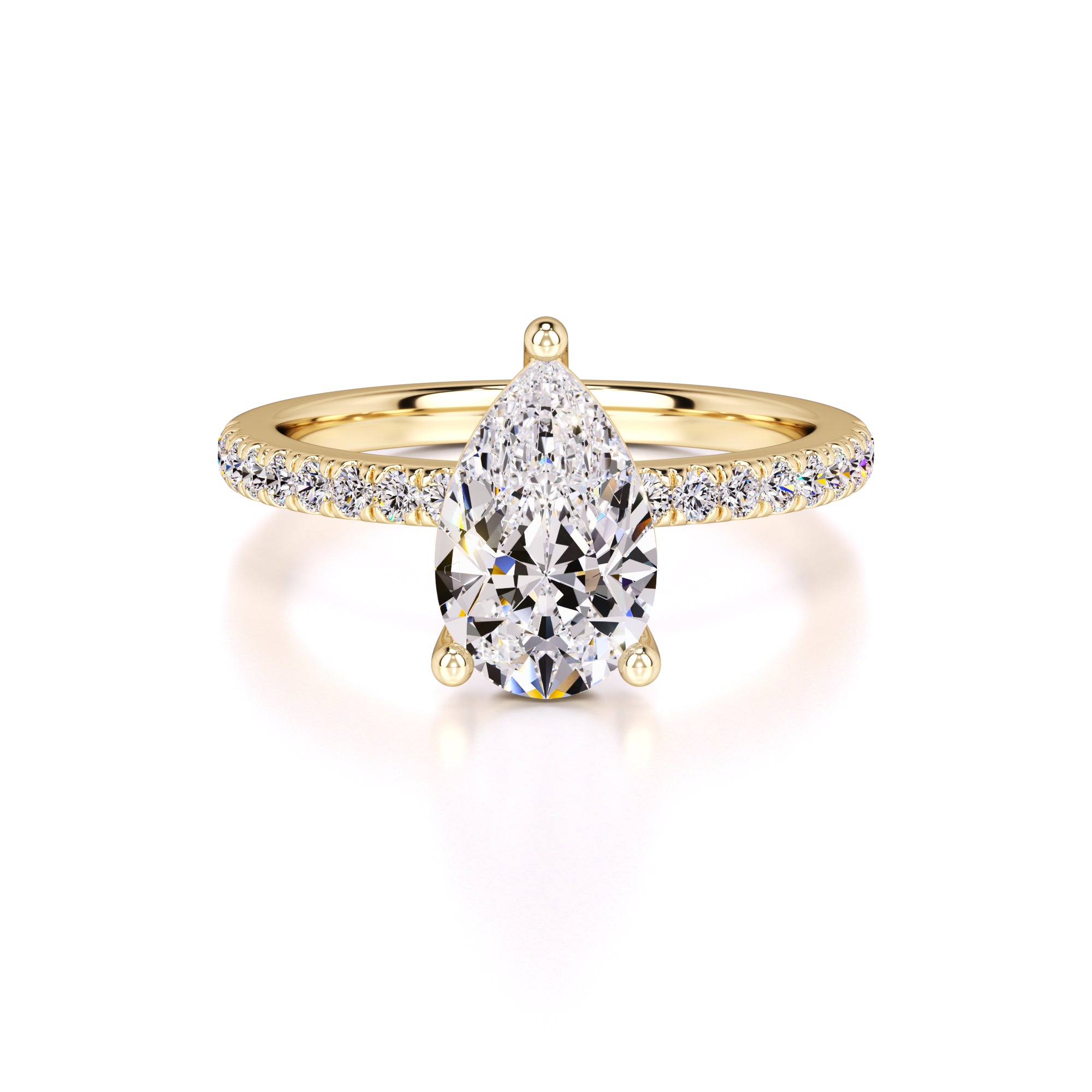 Natalie Lab Grown Diamond Ring | Yellow Gold | 1