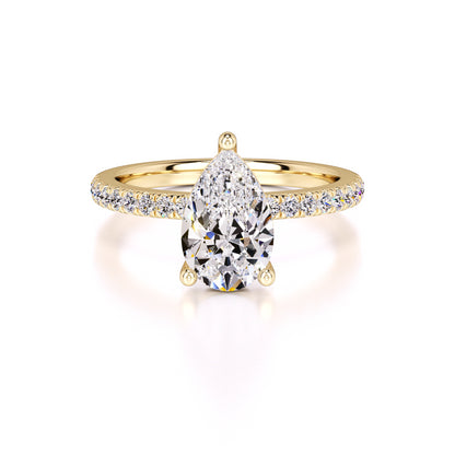 Natalie Lab Grown Diamond Ring | Yellow Gold | 1