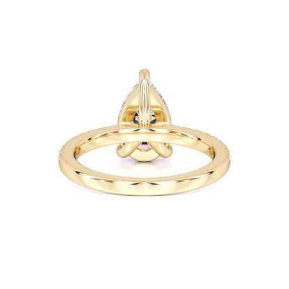 Natalie Moissanite & Lab Grown Diamond Ring | Yellow Gold | 3