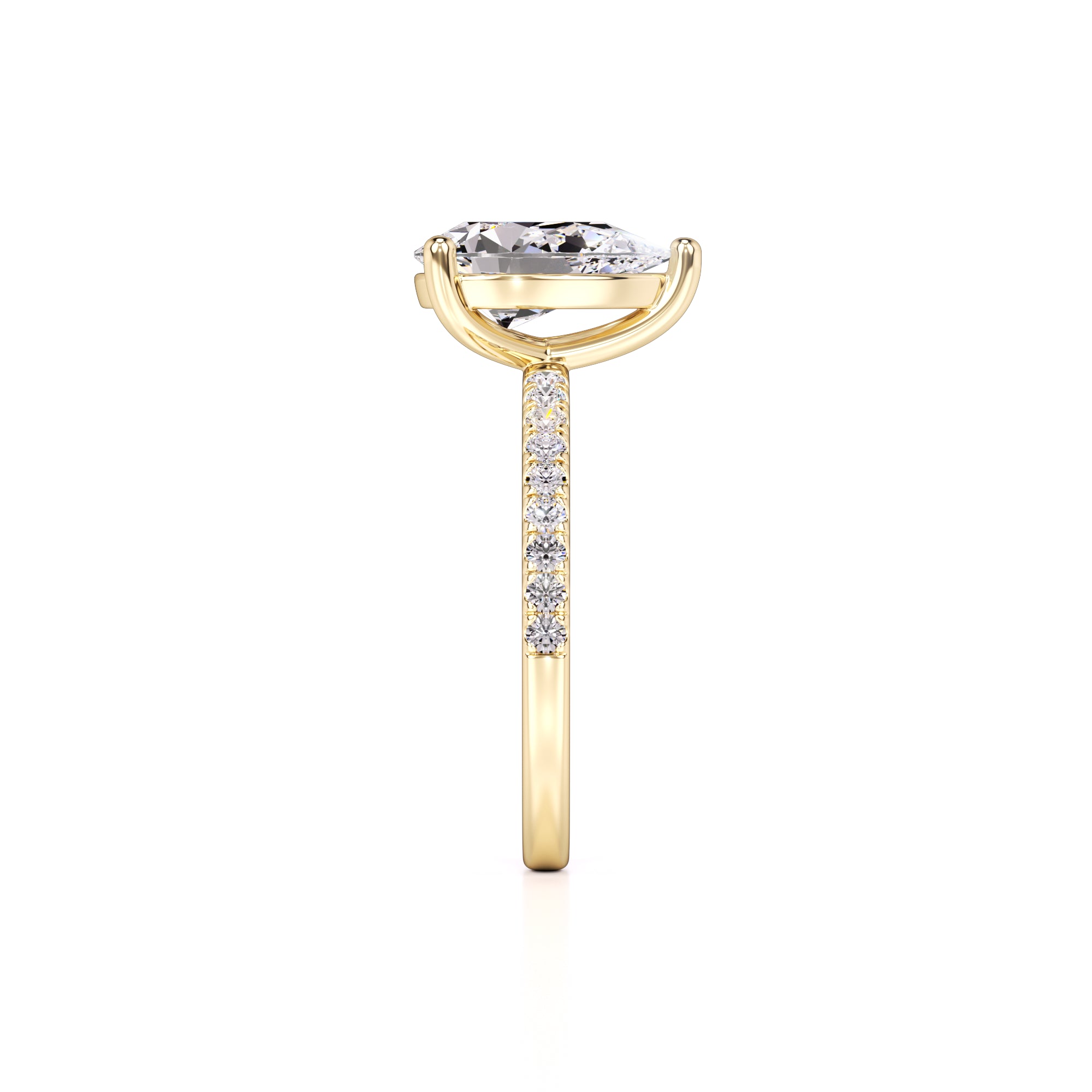 Natalie Lab Grown Diamond Ring | Yellow Gold | 4