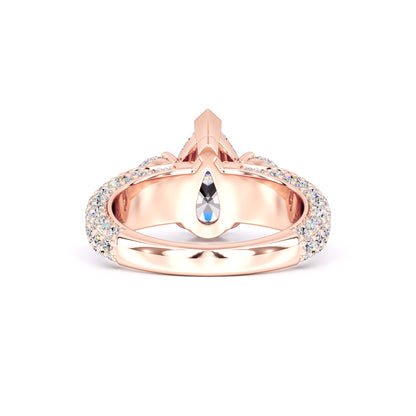 Summer Moissanite & Lab Grown Diamond Ring | Rose Gold | 3