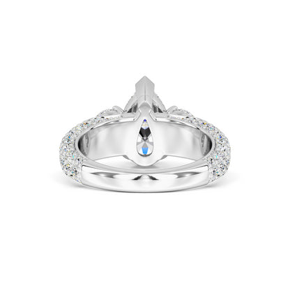 Summer Moissanite & Lab Grown Diamond Ring | White Gold | 3