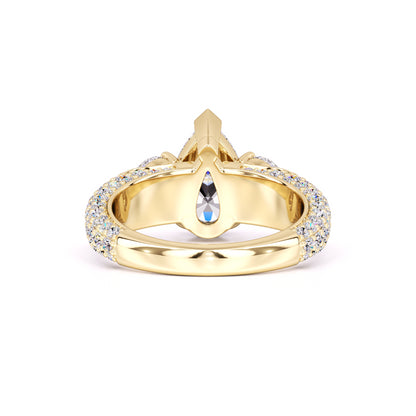 Summer Moissanite & Lab Grown Diamond Ring | Yellow Gold | 3