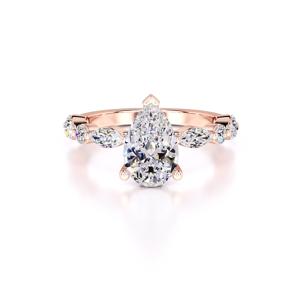Miley Lab Grown Diamond Ring | Rose Gold | 1