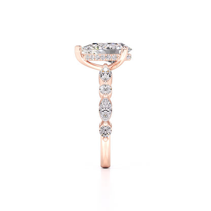 Miley Lab Grown Diamond Ring | Rose Gold | 4