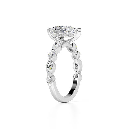Miley Lab Grown Diamond Ring | White Gold | 3