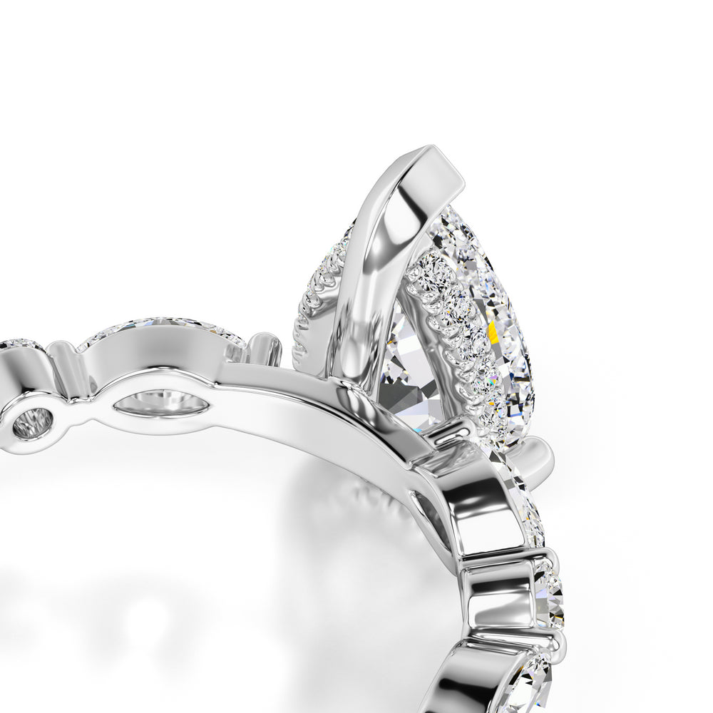 Miley Lab Grown Diamond Ring | White Gold | 2