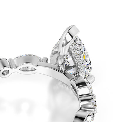 Miley Lab Grown Diamond Ring | White Gold | 2