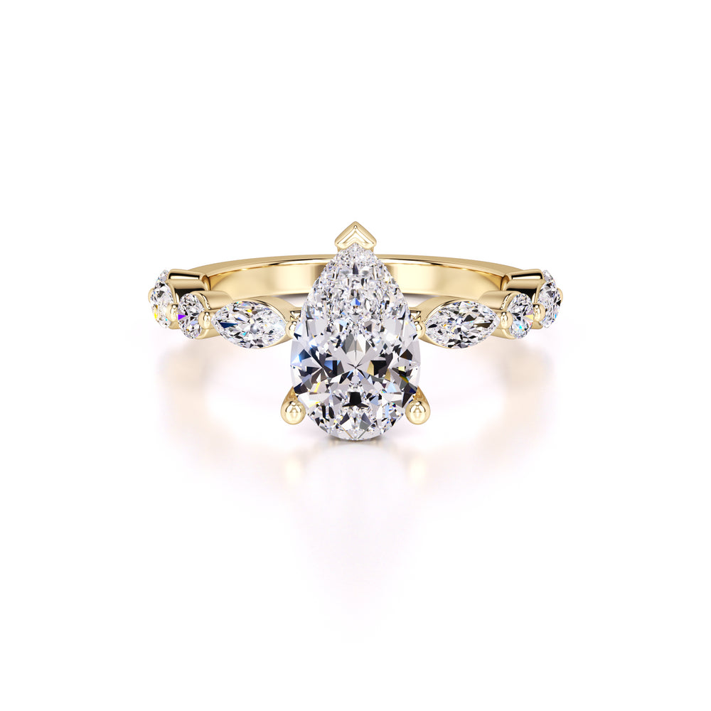 Miley Lab Grown Diamond Ring | Yellow Gold | 1