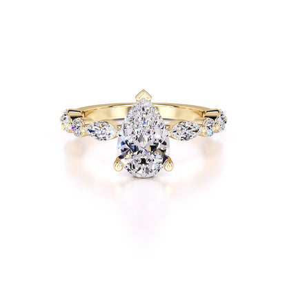 Miley Lab Grown Diamond Ring | Yellow Gold | 1