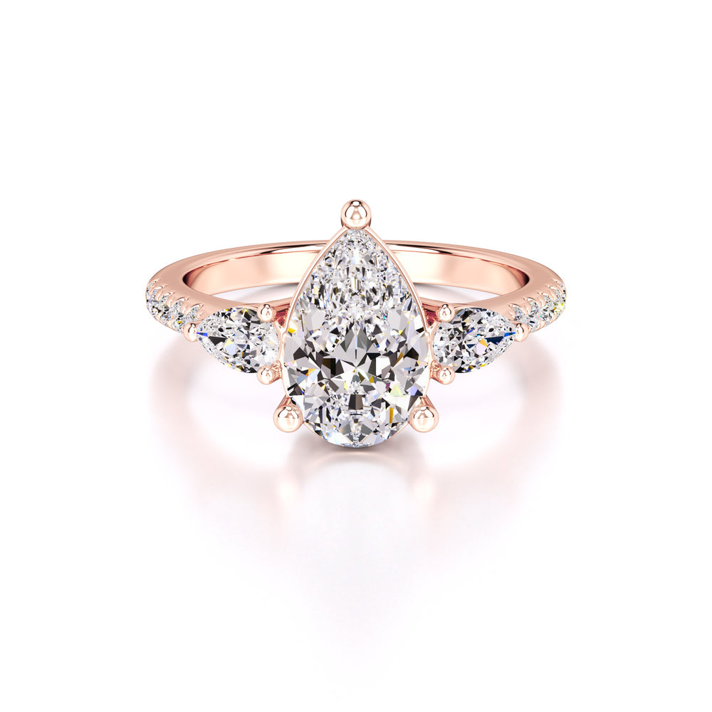 Tina Lab Grown Diamond Ring | Rose Gold | 1