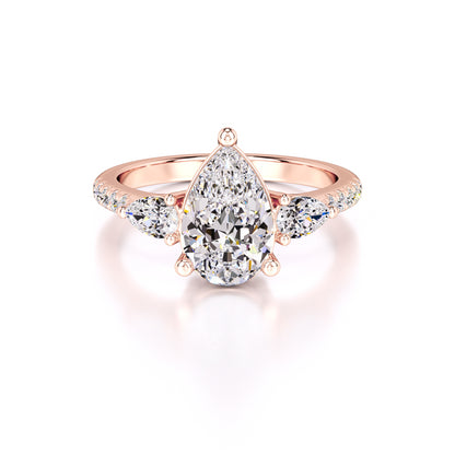 Tina Lab Grown Diamond Ring | Rose Gold | 1