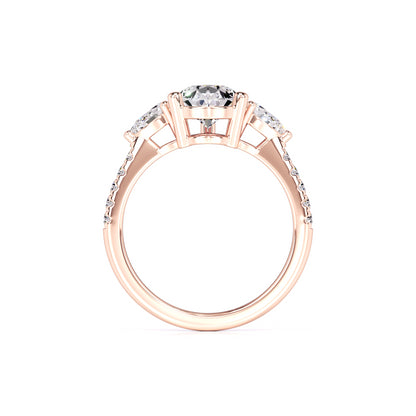 Tina Moissanite & Lab Grown Diamond Ring | Rose Gold | 4