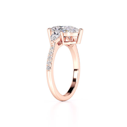 Tina Lab Grown Diamond Ring | Rose Gold | 3