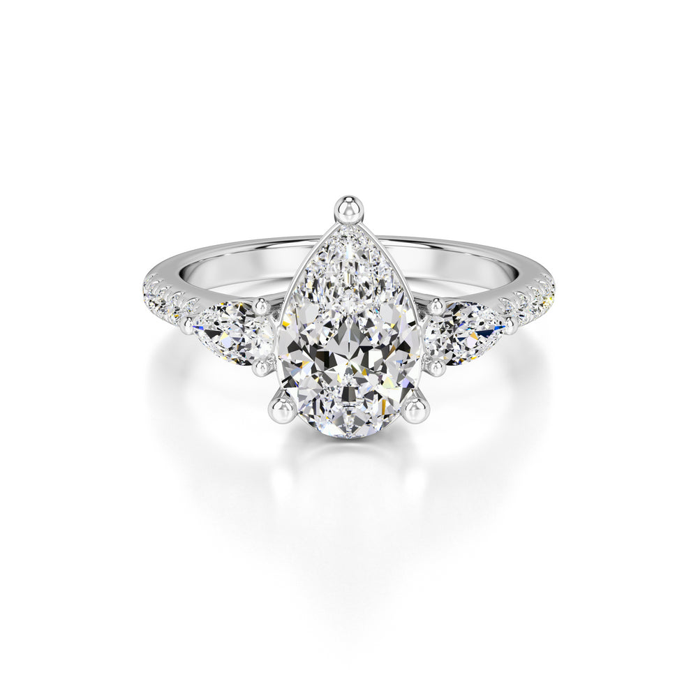 Tina Lab Grown Diamond Ring | White Gold | 1