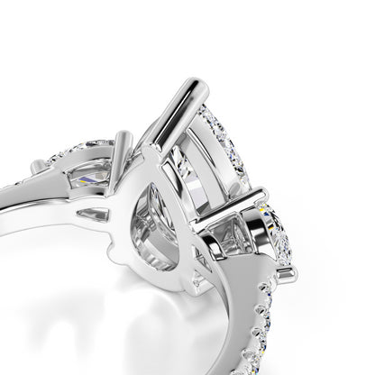 Tina Lab Grown Diamond Ring | White Gold | 2