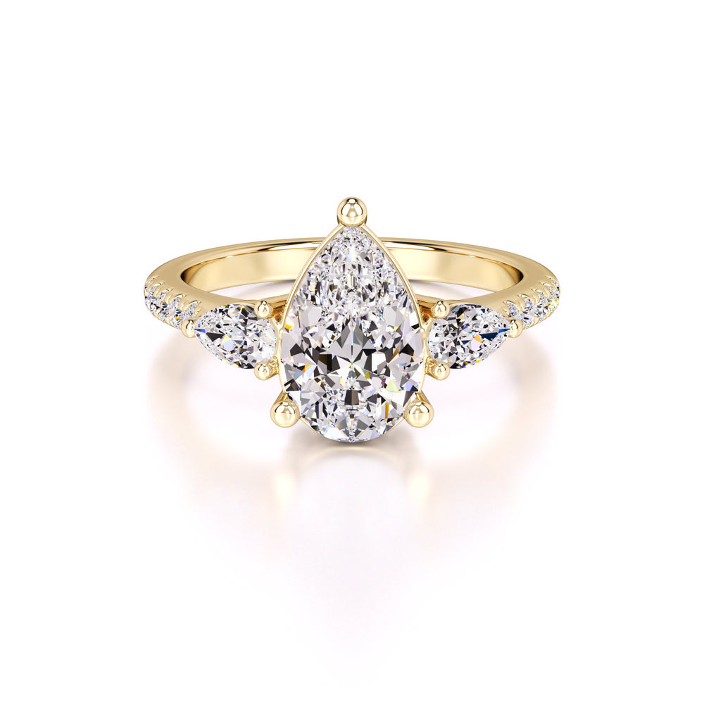 Tina Lab Grown Diamond Ring | Yellow Gold | 1