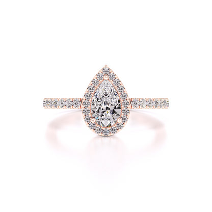 Quinn Moissanite & Lab Grown Diamond Ring | Rose Gold | 1