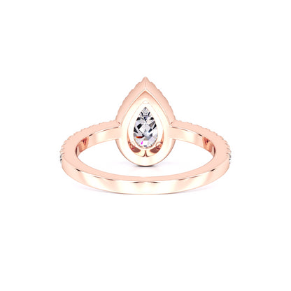 Quinn Moissanite & Lab Grown Diamond Ring | Rose Gold | 3