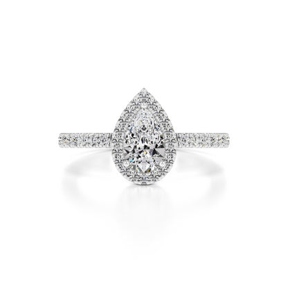 Quinn Moissanite & Lab Grown Diamond Ring | White Gold | 1