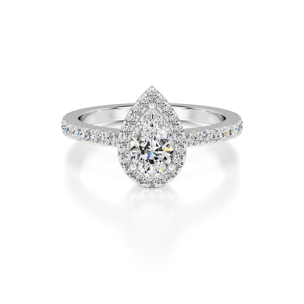 Quinn Lab Grown Diamond Ring | White Gold | 1