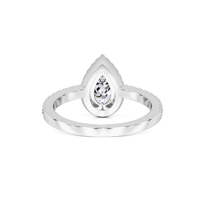 Quinn Moissanite & Lab Grown Diamond Ring | White Gold | 3