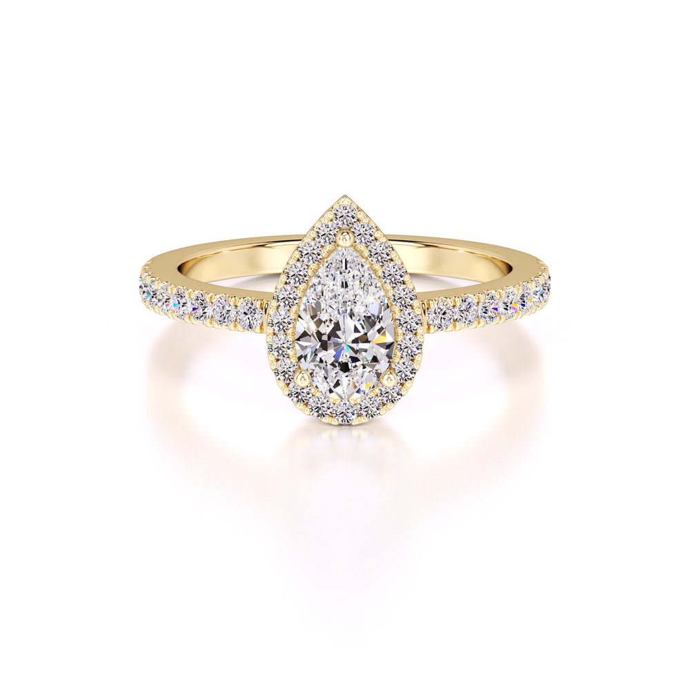 Quinn Lab Grown Diamond Ring | Yellow Gold | 1